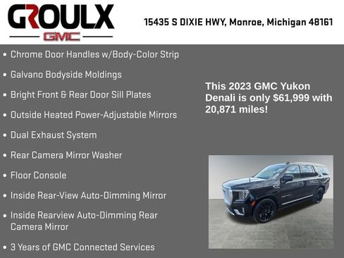 Used 2023 GMC Yukon Denali w/ Advanced Technology Package image 34
