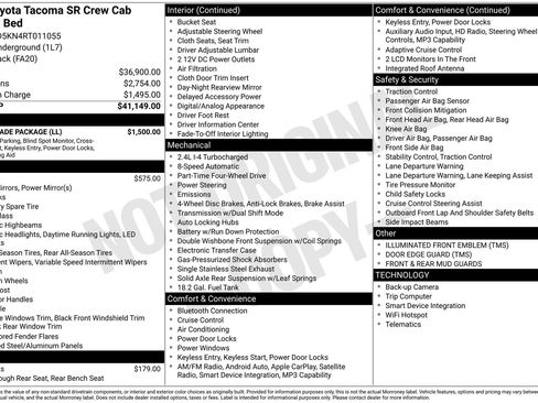 Used 2024 Toyota Tacoma SR w/ SR Upgrade Package AWD/4WD image 28