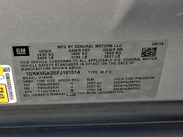 Used 2015 Chevrolet Traverse LT w/ Style and Technology Package AWD/4WD image 29