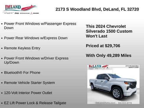 Used 2024 Chevrolet Silverado 1500 Custom RWD image 45