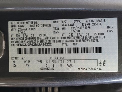 Used 2021 Ford Escape S FWD image 33