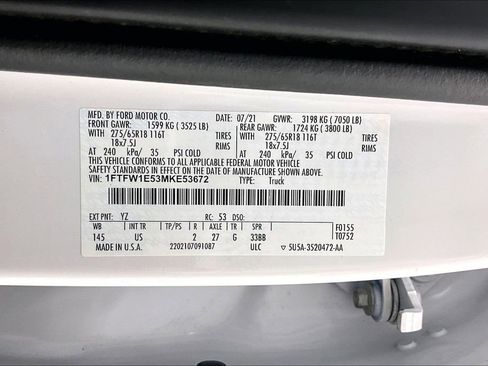 Certified 2021 Ford F150 XLT w/ Equipment Group 302A High image 36