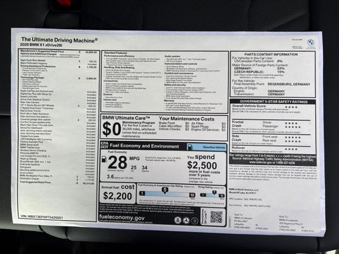 New 2026 BMW X1 xDrive28i w/ Technology Package image 30