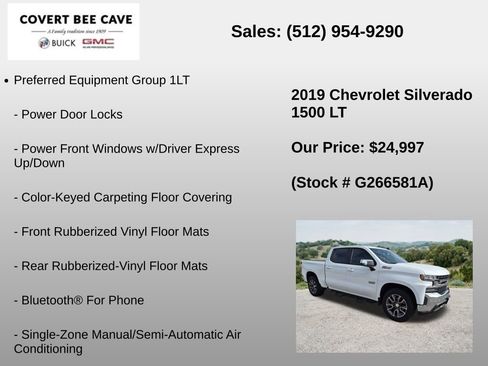 Used 2019 Chevrolet Silverado 1500 LT w/ Texas Edition AWD/4WD image 12