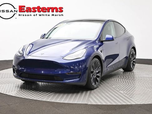 Used 2020 Tesla Model Y Long Range AWD/4WD image 1