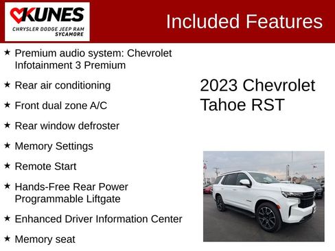 Used 2023 Chevrolet Tahoe RST w/ Sport Performance Package AWD/4WD image 4