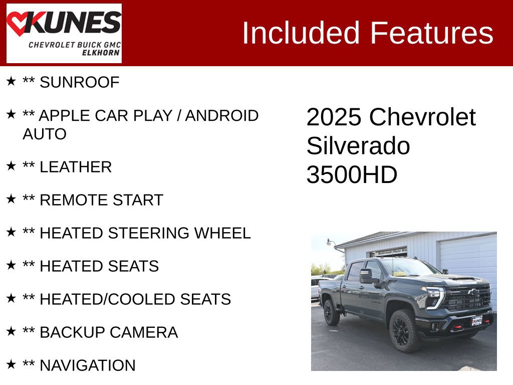 Used 2025 Chevrolet Silverado 3500 LTZ w/ LTZ Plus Package AWD/4WD image 2