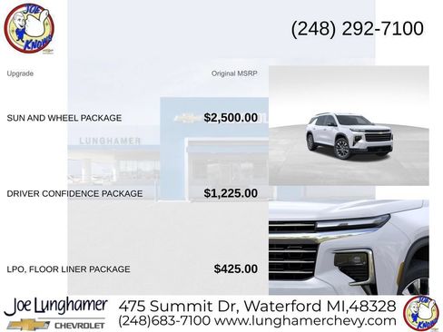 New 2026 Chevrolet Traverse LT w/ Sun and Wheel Package AWD/4WD image 12