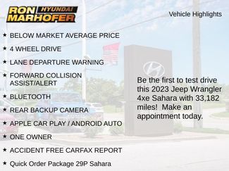 Used 2023 Jeep Wrangler Unlimited Sahara w/ Cold Weather Group AWD/4WD video 2