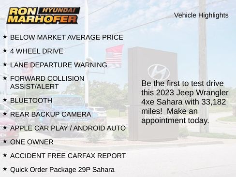 Used 2023 Jeep Wrangler Unlimited Sahara w/ Cold Weather Group AWD/4WD image 2