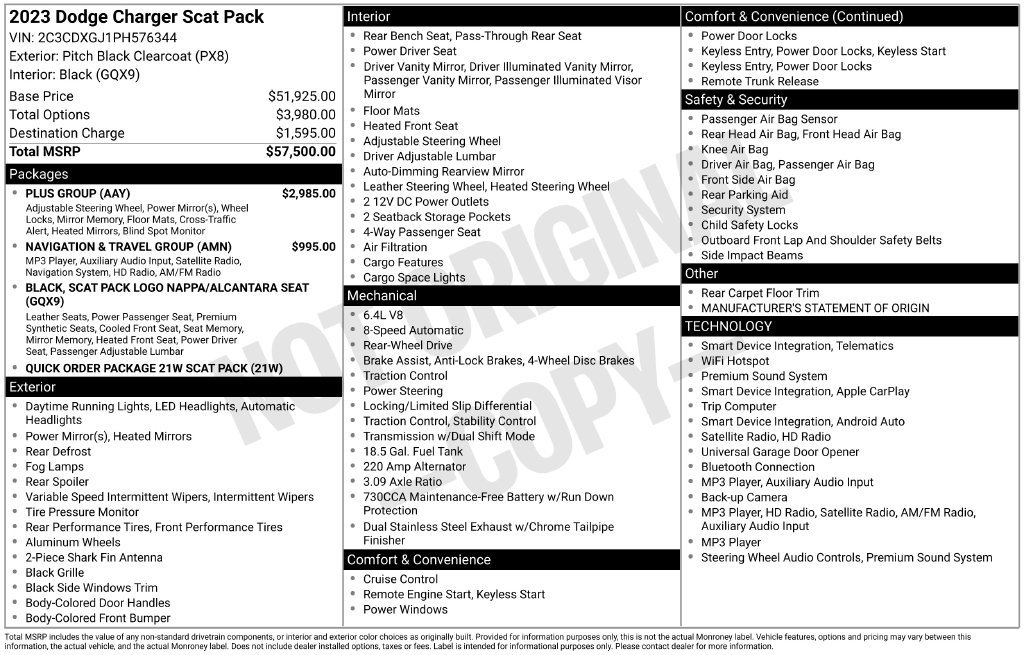 Used 2023 Dodge Charger Scat Pack w/ Plus Group RWD image 24