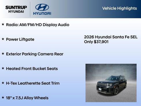 New 2026 Hyundai Santa Fe SEL AWD/4WD image 7
