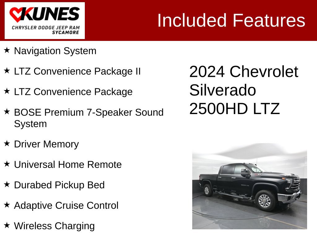 Used 2024 Chevrolet Silverado 2500 LTZ w/ LTZ Convenience Package AWD/4WD image 3