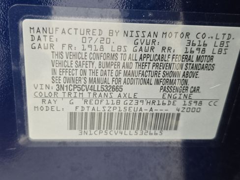 Used 2020 Nissan Kicks SV FWD image 33
