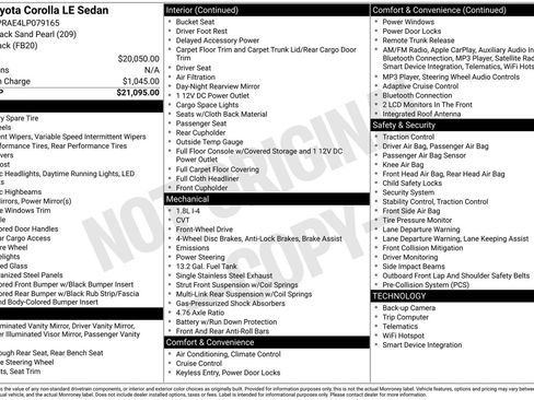 Used 2020 Toyota Corolla LE image 11