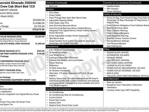 New 2026 Chevrolet Silverado 2500 Custom w/ Custom Value Package AWD/4WD image 5