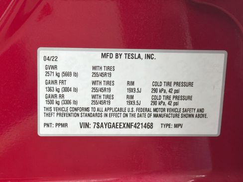 Used 2022 Tesla Model Y Long Range AWD/4WD image 12