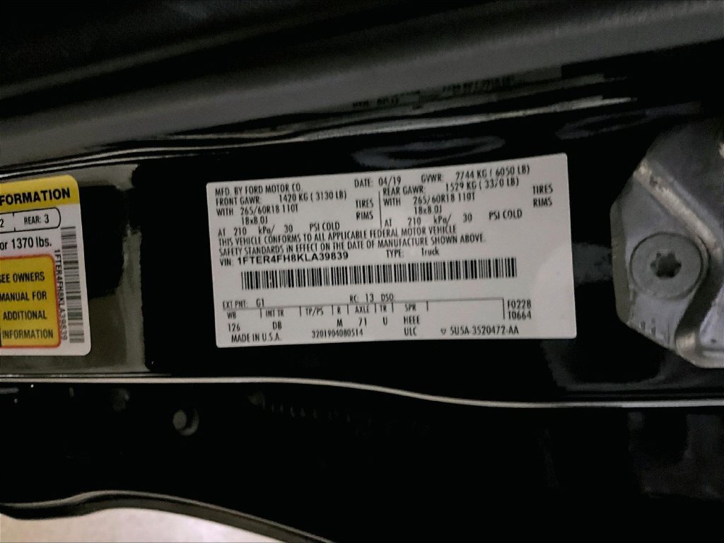 Certified 2019 Ford Ranger Lariat AWD/4WD image 36