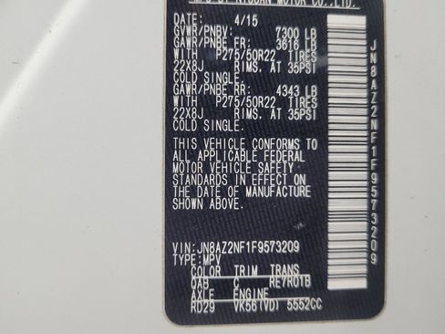 Used 2015 INFINITI QX80 2WD w/ Deluxe Technology Package image 33