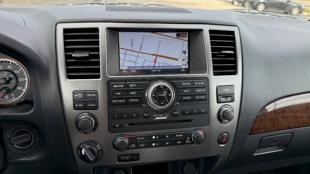 Used 2015 Nissan Armada Platinum w/ 2nd Row Captain Seat Package AWD/4WD image 13