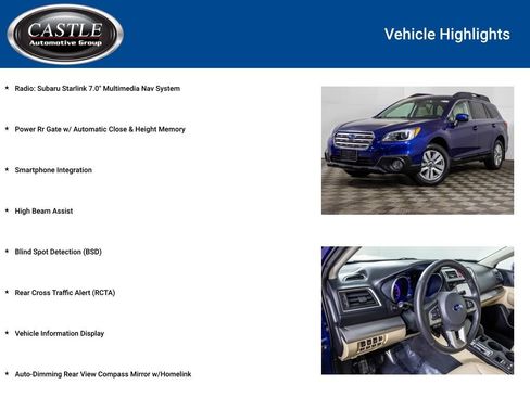 Used 2017 Subaru Outback 2.5i Premium image 8