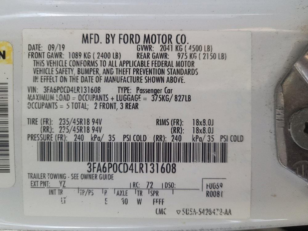 Used 2020 Ford Fusion SEL FWD image 33