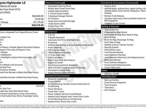 Used 2020 Toyota Highlander LE image 10