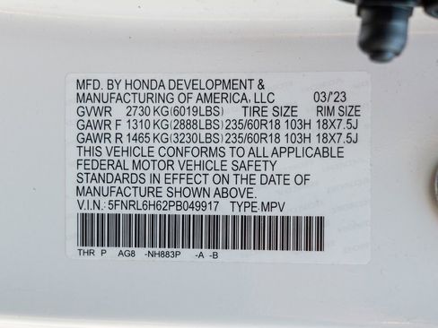 Used 2023 Honda Odyssey EX-L image 59