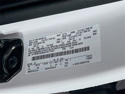 Used 2019 Ford F150 XLT w/ Equipment Group 302A Luxury image 33