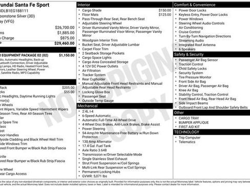 Used 2014 Hyundai Santa Fe Sport w/ Popular Equipment Package 02 AWD/4WD image 42