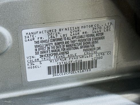 Used 2014 Nissan Versa Note S image 12