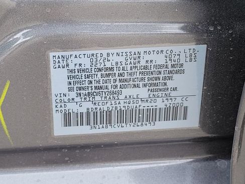 New 2026 Nissan Sentra SV FWD image 14