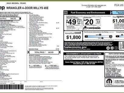 Certified 2023 Jeep Wrangler Unlimited w/ Sun & Screen Package