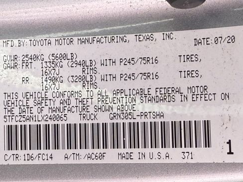 Used 2020 Toyota Tacoma SR5 image 47