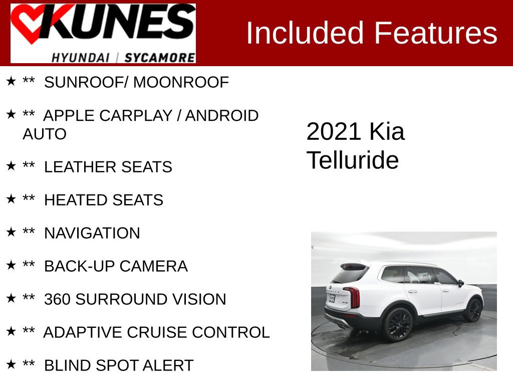 Used 2021 Kia Telluride SX w/ SX Prestige Package AWD/4WD image 2