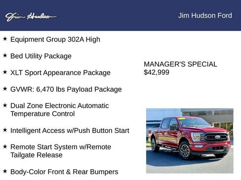 Certified 2022 Ford F150 XLT w/ Equipment Group 302A High image 12