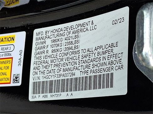 Certified 2023 Honda Accord EX image 24