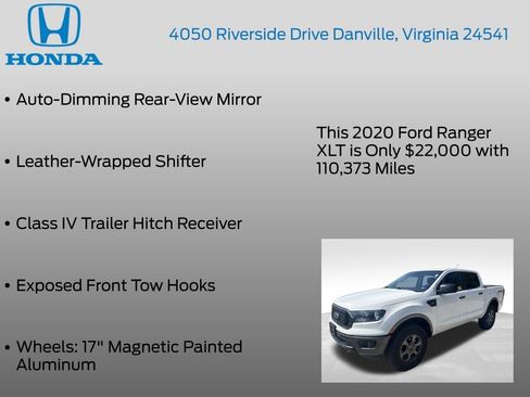 Used 2020 Ford Ranger XLT w/ Equipment Group 301A Mid AWD/4WD image 23