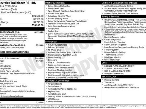 New 2026 Chevrolet TrailBlazer RS w/ Convenience Package image 14