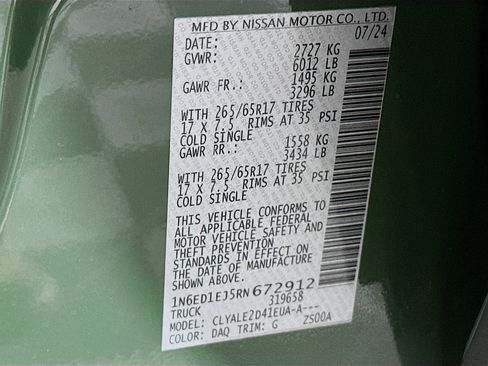 Used 2024 Nissan Frontier SL w/ Technology Package image 12