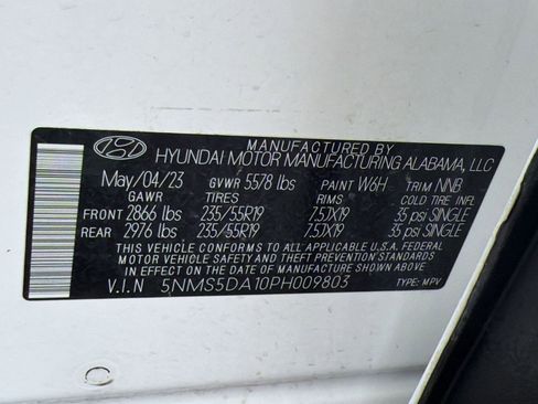 Used 2023 Hyundai Santa Fe Limited w/ Cargo Package AWD/4WD image 18