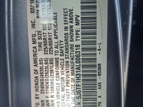 Used 2010 Honda Crosstour EX image 20