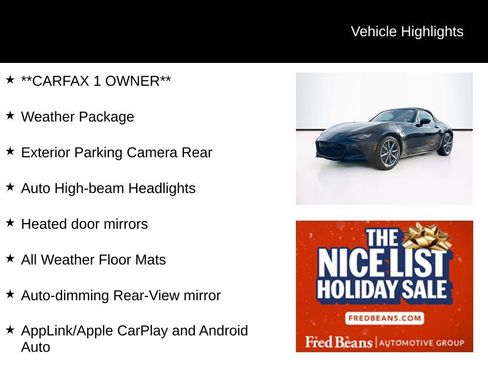 Used 2022 MAZDA MX-5 Miata Grand Touring w/ Weather Package image 3