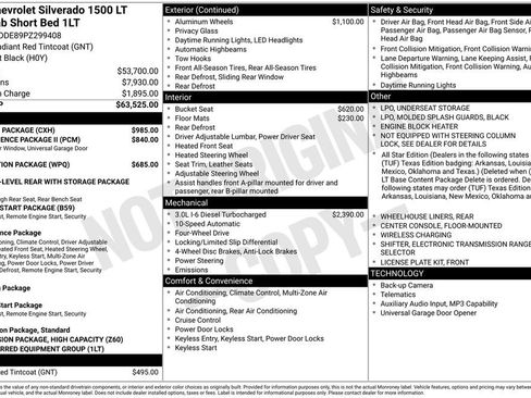 Used 2023 Chevrolet Silverado 1500 LT w/ Leather Package AWD/4WD image 41