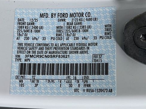 Used 2025 Ford Bronco Sport Outer Banks AWD/4WD image 36