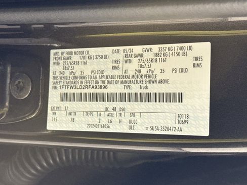 Used 2024 Ford F150 XLT w/ Equipment Group 302A MID AWD/4WD image 37