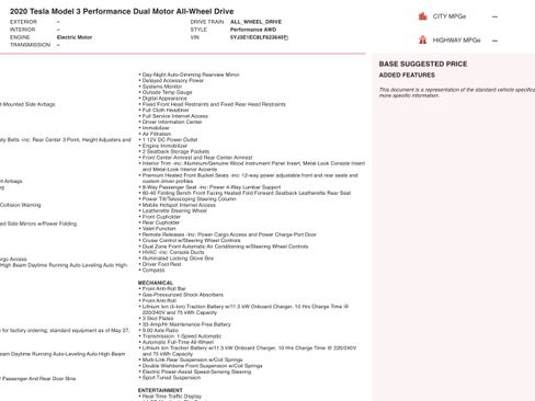 Used 2020 Tesla Model 3 Performance image 4