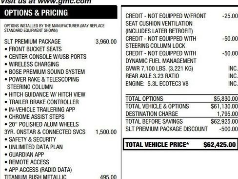Used 2022 GMC Sierra 1500 SLT w/ SLT Premium Package AWD/4WD image 2