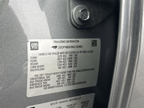 Used 2022 Chevrolet Silverado 1500 Custom w/ LPO, Dark Essentials Package image 30