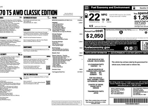 Used 2016 Volvo XC70 T5 Premier w/ Proximity Package image 2